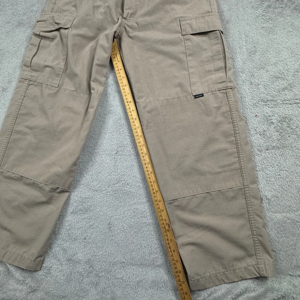 TRU-SPEC Cargo Pants Mens Tag Size 32x30 Tan Ripstop 24-7 Series‎ Tactical EUC!